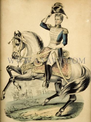 Andrew Jackson
The Hero Of New Orleans
Currier and Ives
Hand Colored Lithograph, entire view